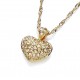 Gold Plated Love Heart Pendant