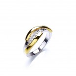 Two Tone Strand Ring